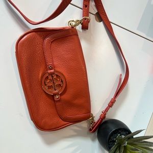 Tory Burch small orange handbag